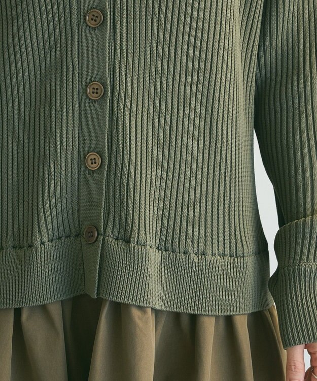 Green Parks ａ．ニットドッキングワンピース Khaki