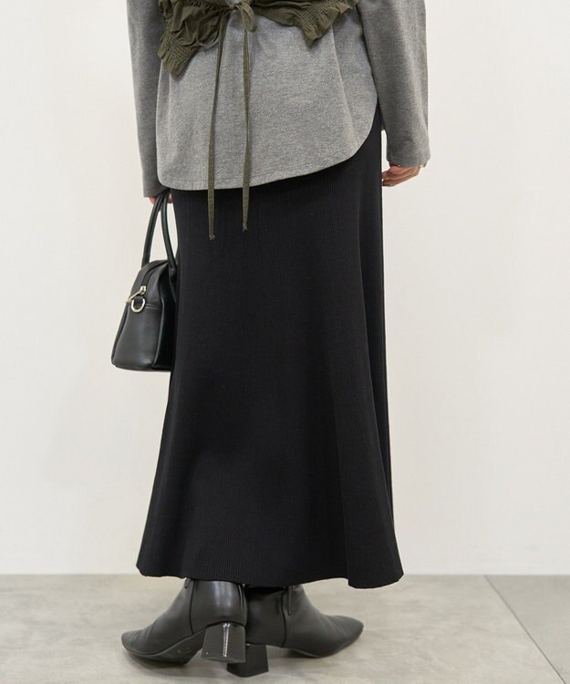 AMERICAN HOLIC リブマーメイドスカート Black