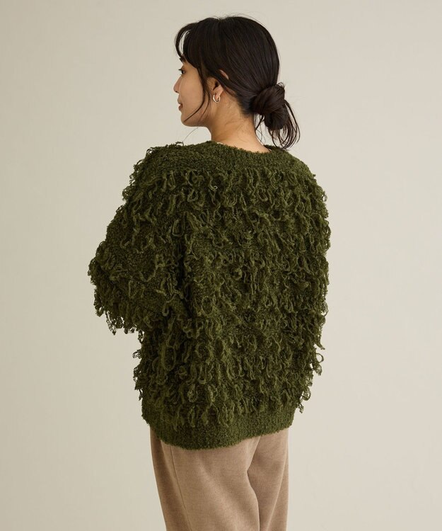 CRAFT STANDARD BOUTIQUE ループ編みニットプルオーバー Green