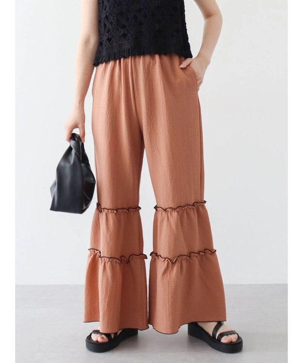 Green Parks ・ＳＵＧＡＲ　ＳＰＯＯＮ　メローティアードパンツ Orange