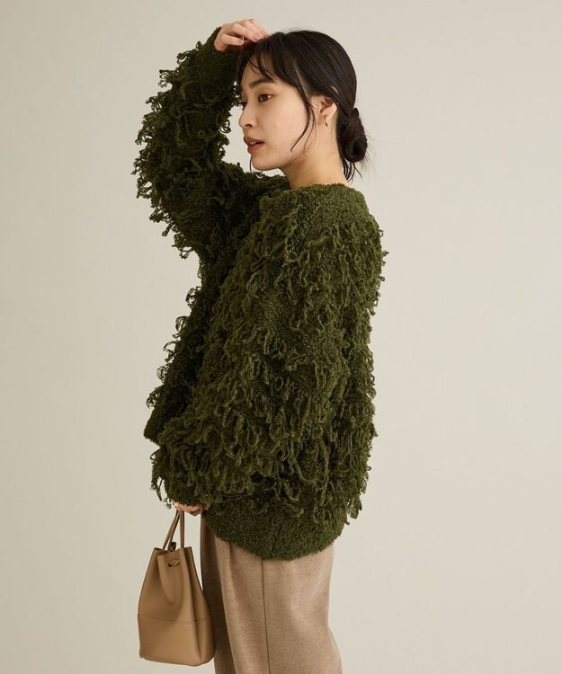 CRAFT STANDARD BOUTIQUE ループ編みニットプルオーバー Green