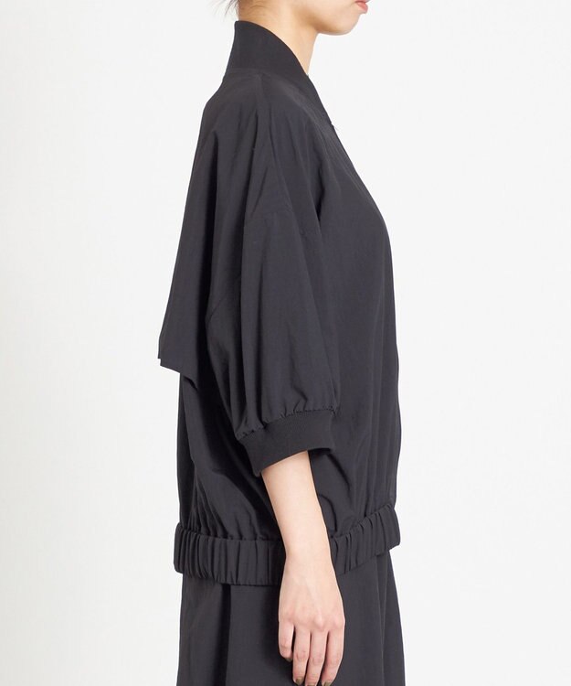 NAVE 【ReNAVE　撥水機能・UVカット・透湿・接触冷感・洗える】ナイロンタスランブルゾン ブラック系