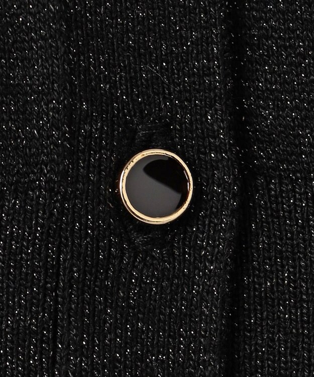 23区 S 【APPLAUDIR】コンパクト ドルマンスリーブ ラメカーディガン ブラック