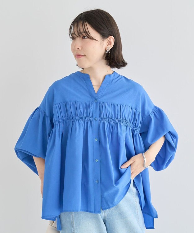 Green Parks シャーリングスキッパーシャツ Orange