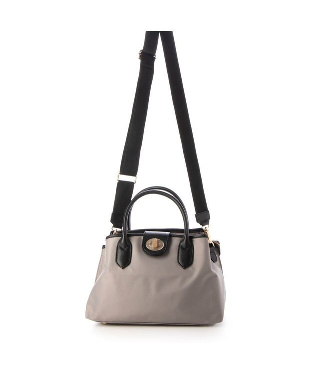 UNBILLION 【テレビ ドラマ着用アイテム】ペルケ perche / ナイロン×牛革付属ユーティリティ2wayトートS ライトベージュ