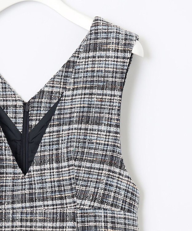 Feroux 【洗える】ツイード ジャンパースカート ピンク系9