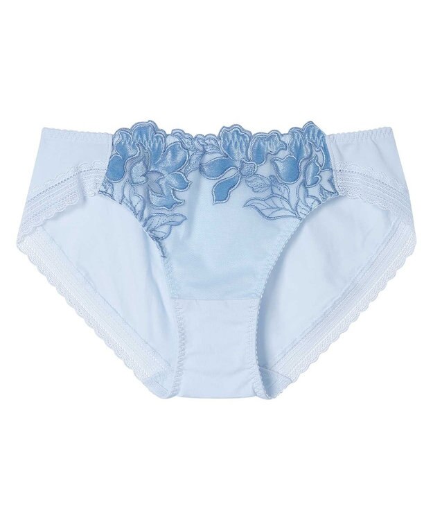 une nana cool 【ベロアのレースが特別感を演出】クリスマスモチーフショーツ グレイッシュブルー