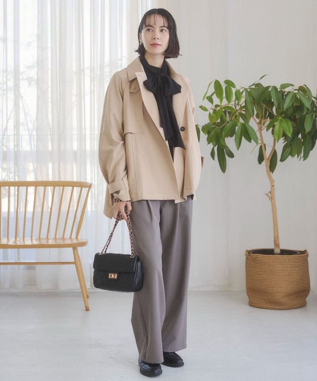 WEGO 【ANGIE VINTAGE】ショート トレンチコート ベージュ