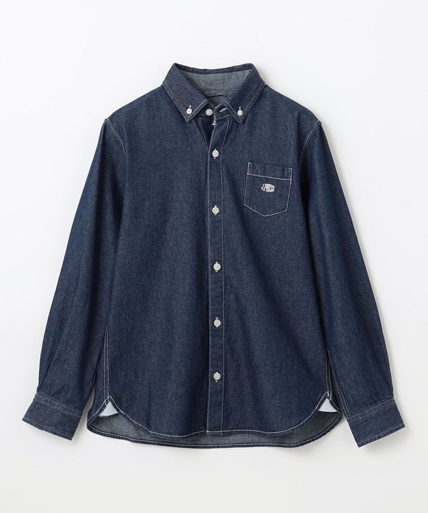 J.PRESS KIDS 【140-170cm】5.5オンス ダンガリーシャツ ネイビー系