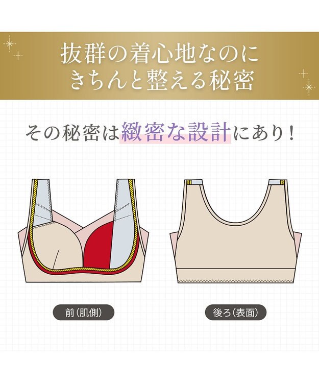 BRADELIS New York 【Yukine inc. / ブラデリス】ゆきねえとろりソフトシルク混ライトブラ25 着心地重視 軽くて快適 接触冷感機能付き 補正下着 ブラック