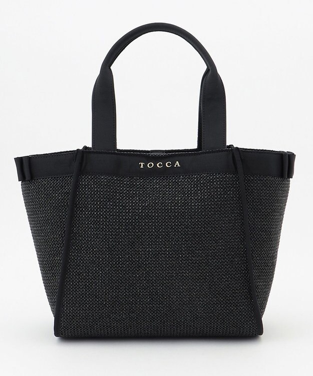 TOCCA SIDE RIBBON BASKET かごバッグ ブラック系