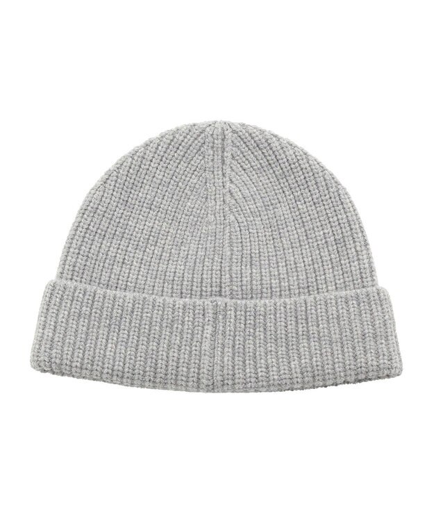 MOONBAT FURLA(フルラ) タフタ刺繍入りニット帽 グレー