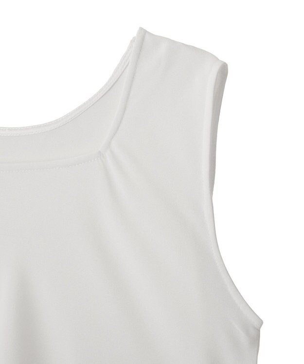 YECCA VECCA 2wayアシメデザインノースリーブブラウス Off White