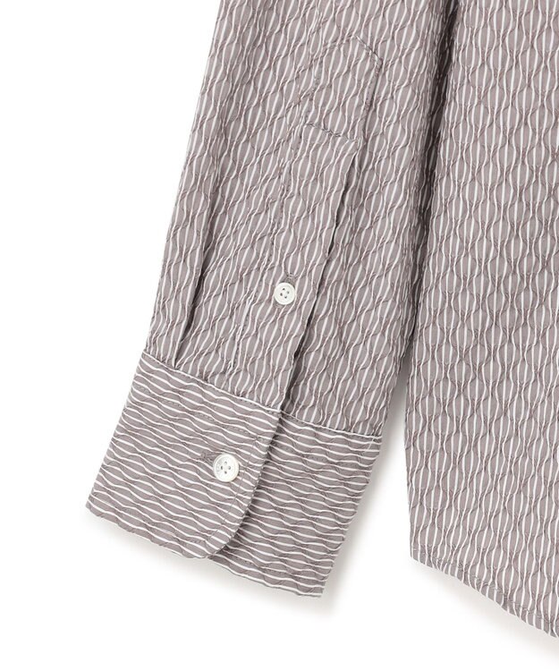 JOSEPH HOMME トライジャガード ストライプ ストレッチ    レギュラーカラーシャツ ベージュ系1