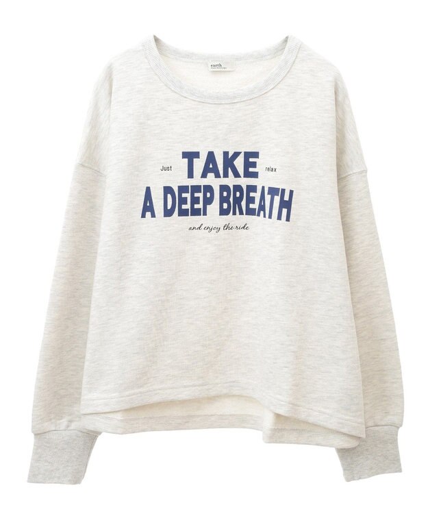 earth music&ecology アソートロゴスウェット Oatmeal