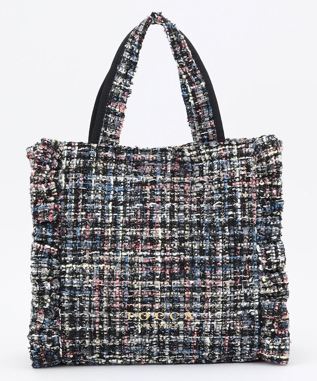 TOCCA 【美人百花掲載】【一部カラー撥水】TRIM WAVES MINITOTE ミニトートバッグ ブラック系5