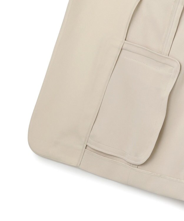 UNFILO L BEAUTY MOVE ノーカラージャケット アイボリー