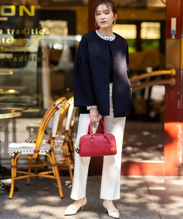 ANY SIS S レース襟 ニット ブラック