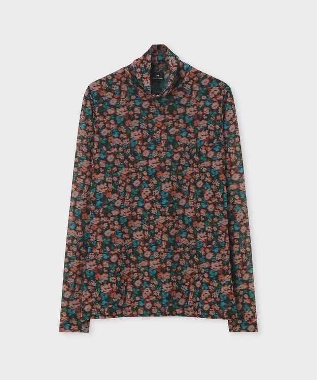 Paul Smith Tea Floral ハイネック トップス ブラック