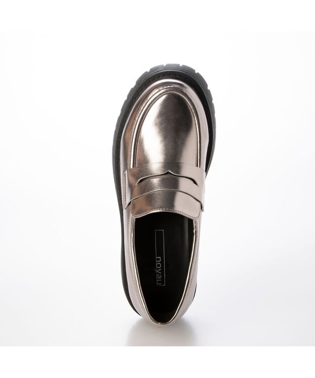 MODE ET JACOMO <noyau>厚底ソールローファー シルバー