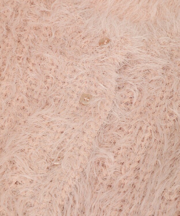 AMERICAN HOLIC シャギーニットクルーネックカーディガン Pink