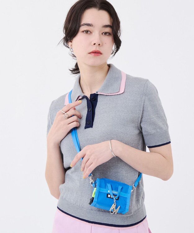 LeSportsac MSGM MICRO WEEKENDER/マイクロブルー マイクロブルー