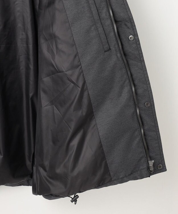 JOSEPH ABBOUD 【撥水/軽量/防風/フード取り外し可/ダウン】インターレースカルゼ  ダウン ブルゾン グレー系