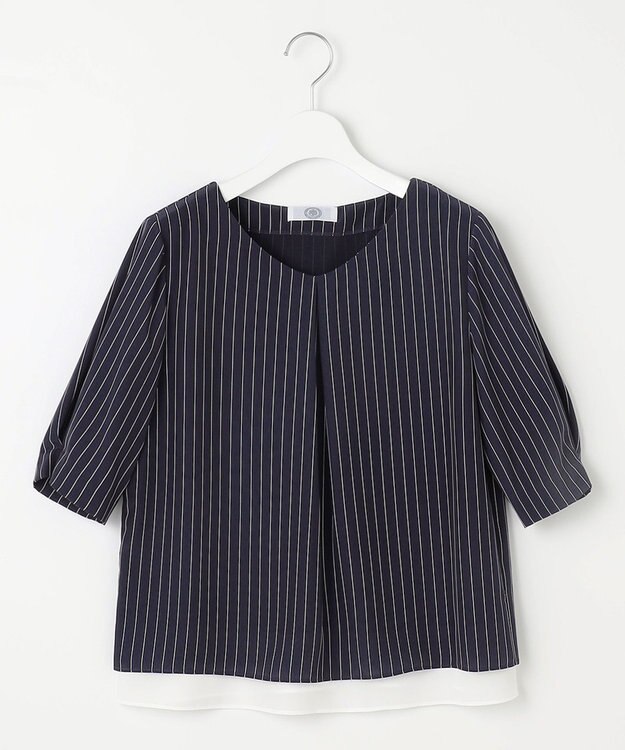 J.PRESS LADIES 【WEB限定】レイヤード カットソー ネイビー系1