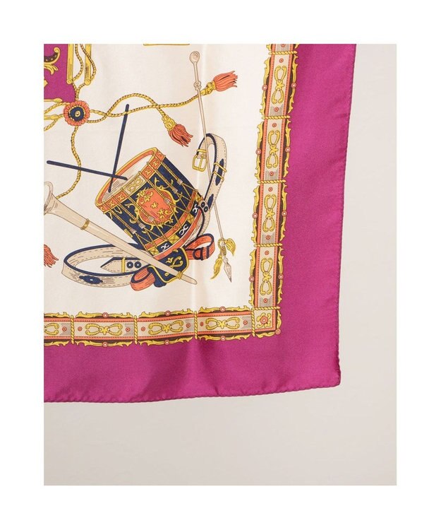 UNBILLION カカトゥ kakatoo / マーチングバンド柄シルクスカーフ ピンク