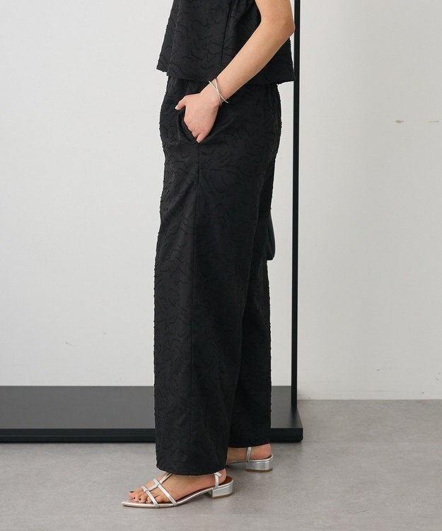 CRAFT STANDARD BOUTIQUE カットジャガードパンツ Black