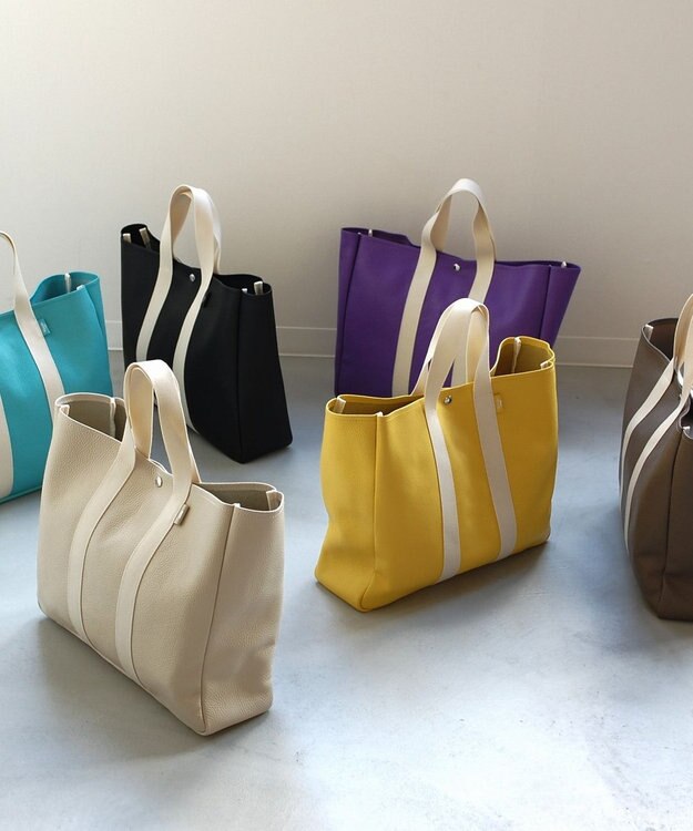 blancle シュリンクレザーベーシックトートL TAUPE