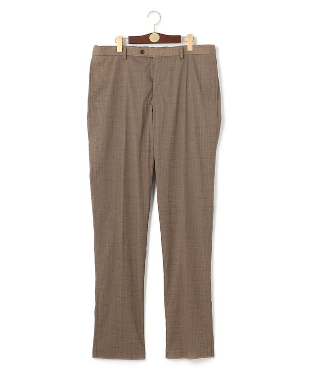 J.PRESS MEN 新色登場！【KING SIZE】【MECHANICAL】【セットアップ対応 / ウォッシャブル可】 ナイロンハイパワーストレッチ リネンルックパンツ ベージュ系