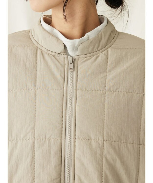 CRAFT STANDARD BOUTIQUE 蓄熱 スクエアキルトブルゾン Beige