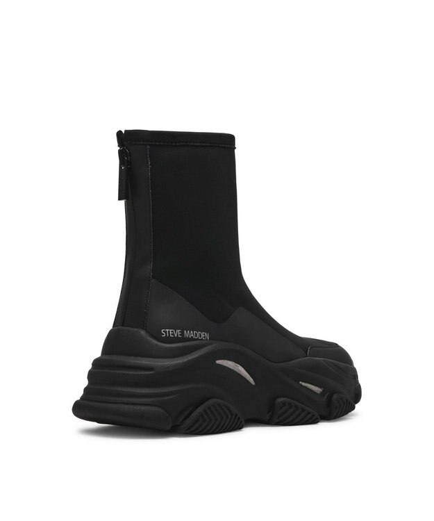 STEVE MADDEN VROOMS バッグジップスニーカーブーツ ブラックブラック