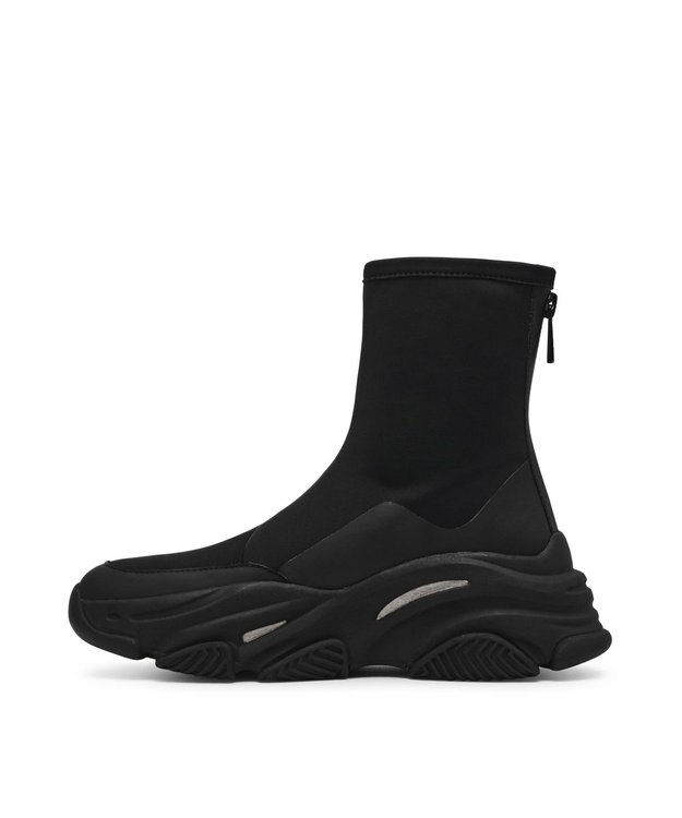 STEVE MADDEN VROOMS バッグジップスニーカーブーツ ブラックブラック