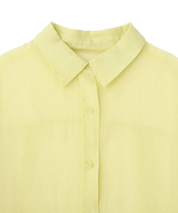earth music&ecology シアーシャツ Yellow