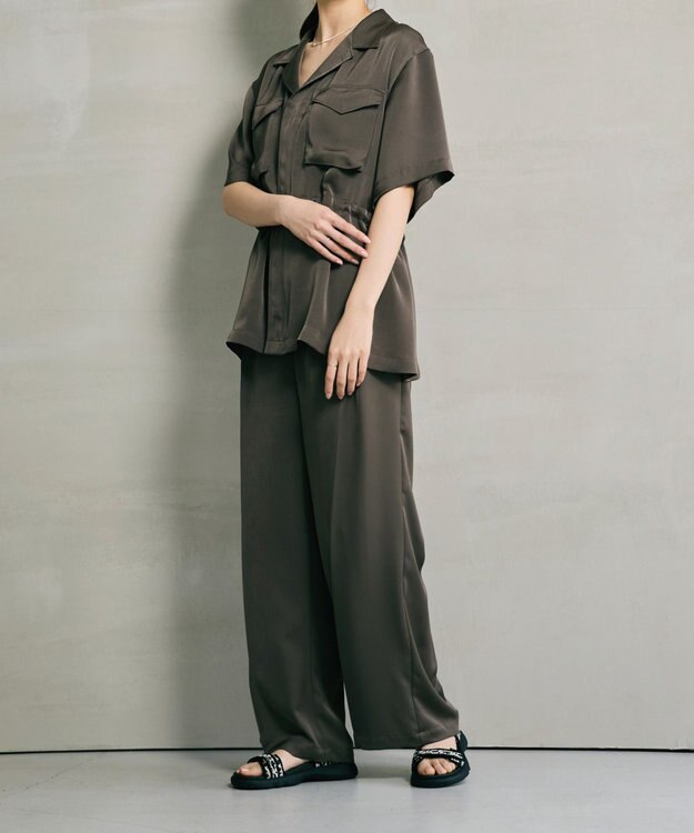 steppi ナロー ストラップ スポーツサンダル レオパード