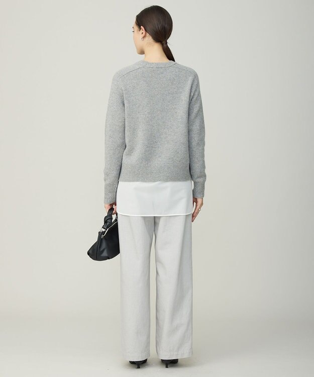 ICB 【先行予約】コットンカラーデニム カーブパンツ ライトグレー