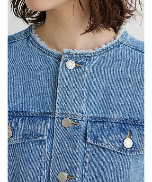 Green Parks ・ＳＵＧＡＲ　ＳＰＯＯＮ　ノーカラーＧジャン Light Indigo