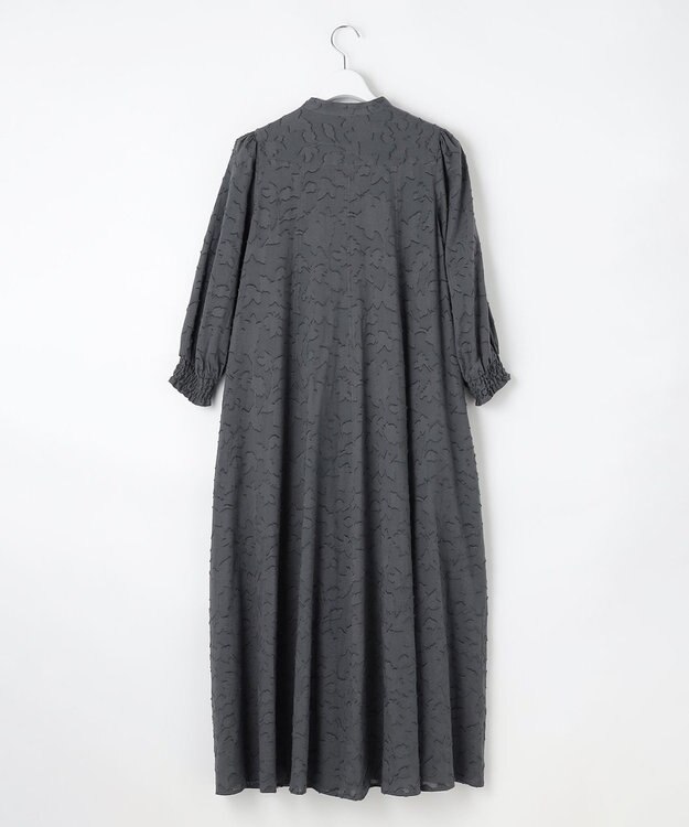 23区 【SLOW/一部店舗限定】コットンジャカード ワンピース グレー系