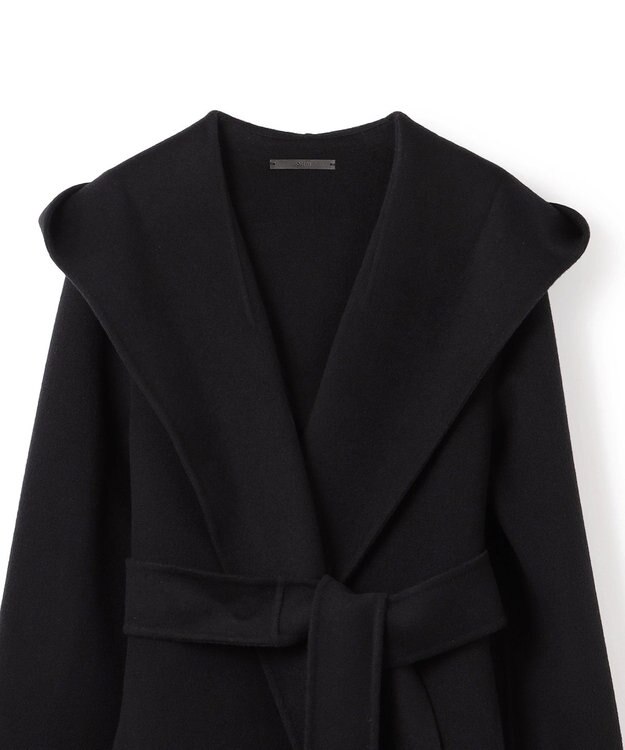 JOSEPH ダブルフェイスカラーブロック　ラップコート Black/grey