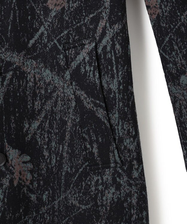 JOSEPH HOMME フォレストジャガード　チェスターコート ブラック系3