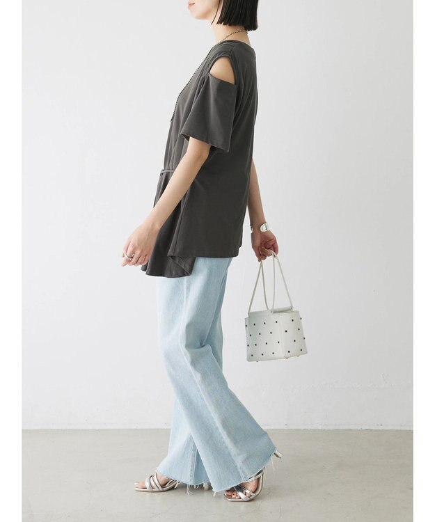 Green Parks ショルダーカットチュニック Gray