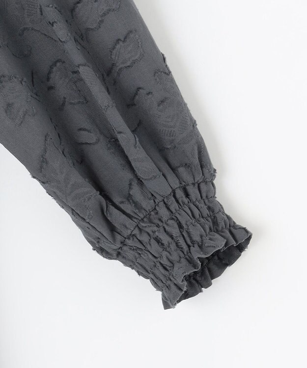 23区 【SLOW/一部店舗限定】コットンジャカード ワンピース グレー系