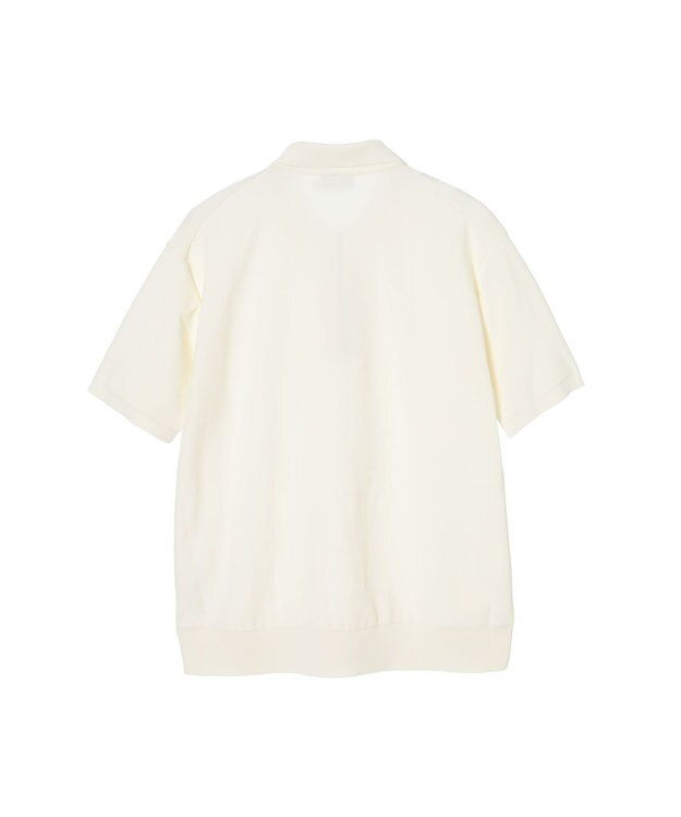 DAKS ジップアップポロシャツ ホワイト