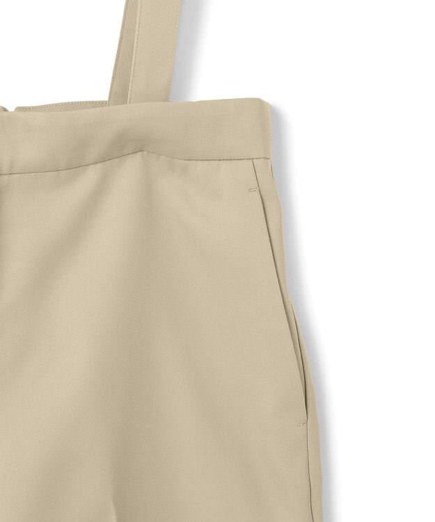 ICB L 【CLASSY.1月号掲載・2WAY・洗える】 クリアサテン ワイドストレートパンツ ベージュ系