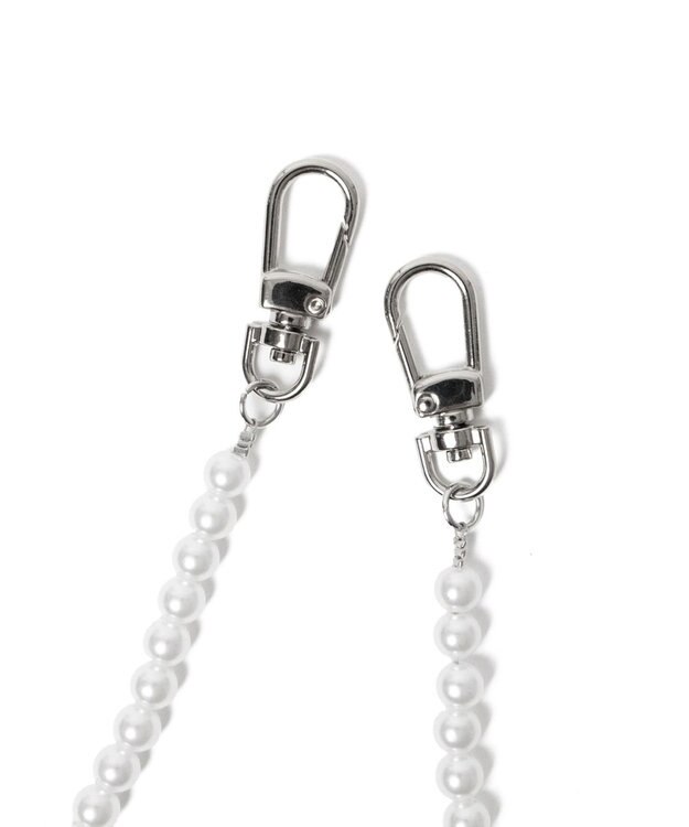 WEGO くしゅくしゅビーズストラップ ホワイト