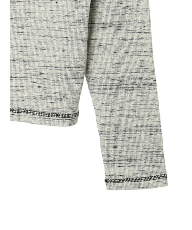 earth music&ecology メランジリブカーディガン（ｇｒａｙ） Gray Mixture