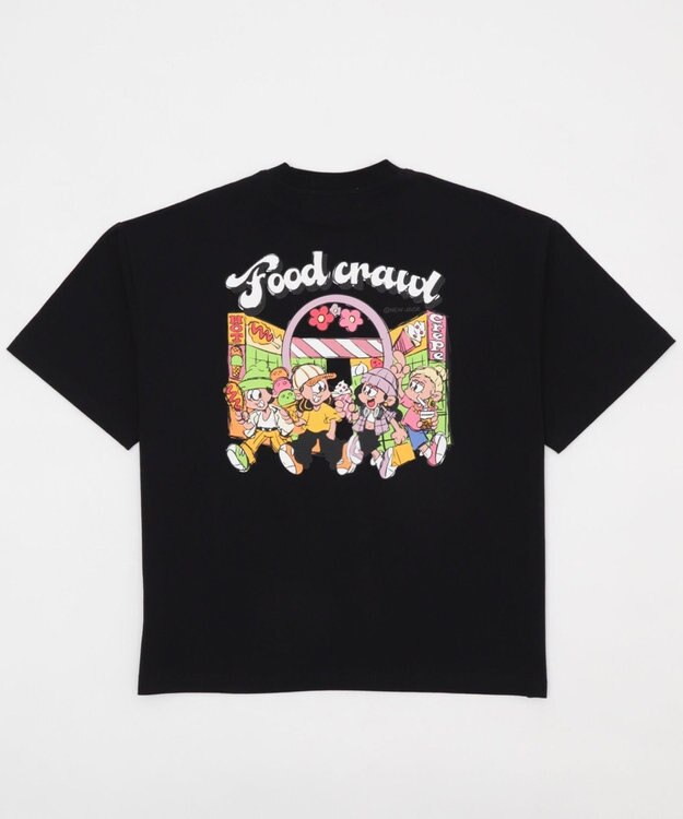 WEGO 【ユニセックス着用ITEM/MLサイズ展開】別注NEWJACKグラフィックT（SS） ブラック