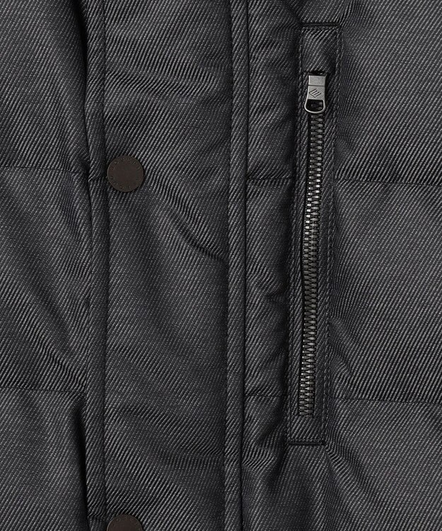 JOSEPH ABBOUD 【撥水/軽量/防風/フード取り外し可/ダウン】インターレースカルゼ  ダウン ブルゾン グレー系